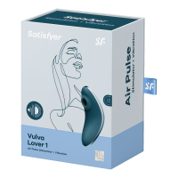 Вакуумно-волновой стимулятор клитора с вибрацией Satisfyer Vulva Lover 1 морская волна