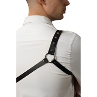 Классическая мужская БДСМ сбруя через одно плечо Классическая мужская БДСМ сбруя через одно плечо