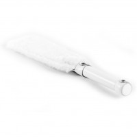 Шлепалка из натуральной кожи с мехом белая 35 см Шлепалка из натуральной кожи с мехом белая 35 см