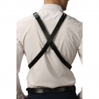 Кожаная двусторонняя БДСМ сбруя для мужчин