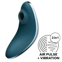 Вакуумно-волновой стимулятор клитора с вибрацией Satisfyer Vulva Lover 1 морская волна