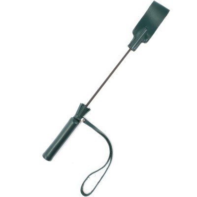 Кожаный стек изумрудного цвета