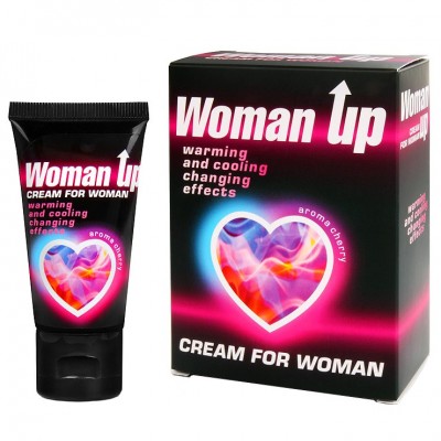 Крем Woman Up для женщин возбуждающий с эффектом ледяного огня 25 гр Крем Woman Up для женщин возбуждающий с эффектом ледяного огня 25 гр
