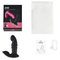 Универсальный смарт-стимулятор с вибрацией и поступательными движениями Magic Motion Jive черный