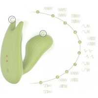 Вагинально-клиторальный смарт-стимулятор Magic Motion Umi зеленый