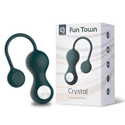 Вагинальные смарт-шарики с вибрацией Magic Motion Fun Town Crystal