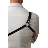 Классическая мужская БДСМ сбруя через одно плечо Классическая мужская БДСМ сбруя через одно плечо