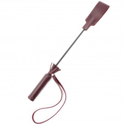 Кожаный стек бордового цвета