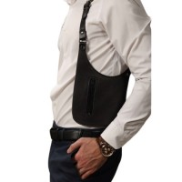 Мужская портупея из натуральной кожи с карманами