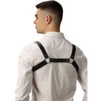 Классическая мужская сбруя с пряжкой на груди