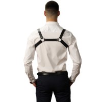 Классическая мужская сбруя с пряжкой на груди