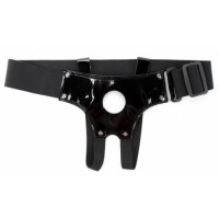 Универсальные трусики для страпона с лаковой вставкой Универсальные трусики для страпона с лаковой вставкой