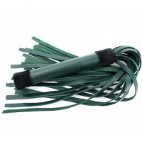 Плеть из натуральной кожи изумрудного цвета Lady's Arsenal 45 см