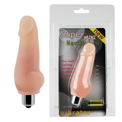 Реалистичный мини-вибратор Super Mini 12 см