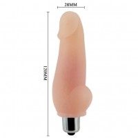 Реалистичный мини-вибратор Super Mini 12 см