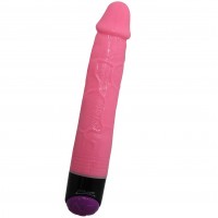 Реалистичный вибратор розового цвета 19 см