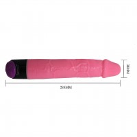 Реалистичный вибратор розового цвета 19 см