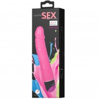 Реалистичный вибратор розового цвета 19 см