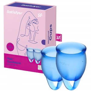 Набор менструальных чаш Satisfyer Feel Confident синий