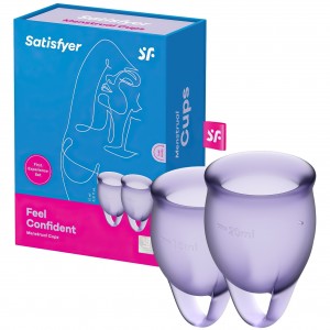 Набор менструальных чаш Satisfyer Feel Confident лиловый