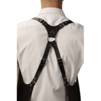 Мужская портупея из натуральной кожи с карманами