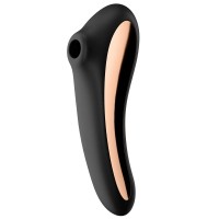 Вакуумно-волновой вибратор Satisfyer Dual Kiss черный