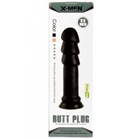 Черный фаллоимитатор X-Men Butt Plug 28 см