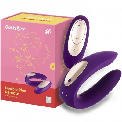 Вибратор для пар с пультом дистанционного управления Satisfyer Double Plus Remote Вибратор для пар с пультом дистанционного управления Satisfyer Double Plus Remote