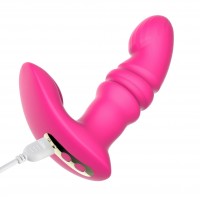 Универсальный смарт-стимулятор с вибрацией и поступательными движениями Magic Motion Jive розовый