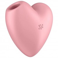 Вакуумно-волновой стимулятор с вибрацией Satisfyer Cutie Heart розовый