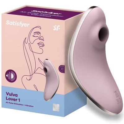 Вакуумно-волновой стимулятор клитора с вибрацией Satisfyer Vulva Lover 1 фиолетовый
