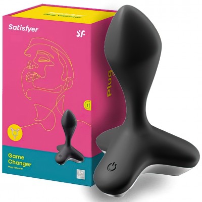 Анальная пробка с вибрацией Satisfyer Game Changer черная
