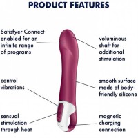 Смарт-вибратор с функцией нагрева Satisfyer Big Heat