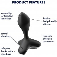 Анальная пробка с вибрацией Satisfyer Game Changer черная