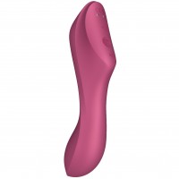 Вакуумный вибростимулятор для клитора и точки G Satisfyer Curvy Trinity 3 красный