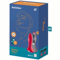 Анальный смарт-стимулятор с вибрацией и ротацией Satisfyer Rotator Plug 1+ красный