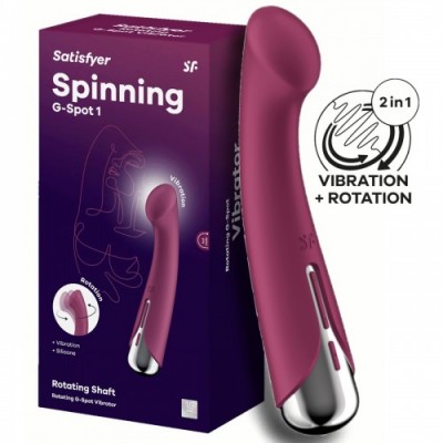 Вибратор для точки G с ротацией Satisfyer Spinning G-Spot 1 Red Вибратор для точки G с ротацией Satisfyer Spinning G-Spot 1 Red
