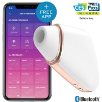 Бесконтактный смарт-стимулятор клитора Satisfyer Love Triangle белый
