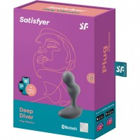 Анальный смарт-стимулятор с вибрацией Satisfyer Deep Diver Grey