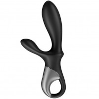 Анальный смарт-вибратор с подогревом и стимулятором промежности Satisfyer Heat Climax+