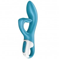 Вибратор для точки G с загнутым клиторальным стимулятором Satisfyer Embrace Me бирюзовый