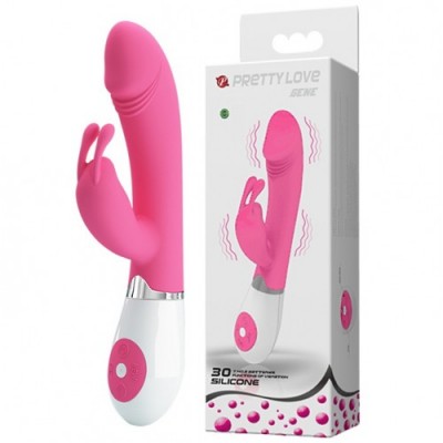 Вибратор с клиторальным отростком Pretty Love Gene Вибратор с клиторальным отростком Pretty Love Gene