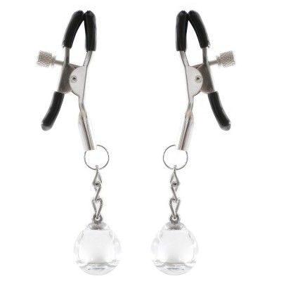 Зажимы для сосков с хрустальными бусинами Зажимы для сосков с хрустальными бусинами