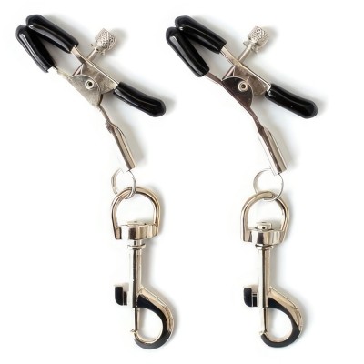 Металлические зажимы для сосков с карабинами Металлические зажимы для сосков с карабинами
