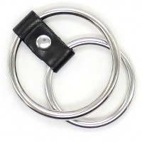 Комплект из двух стальных эрекционных колец на ремешке