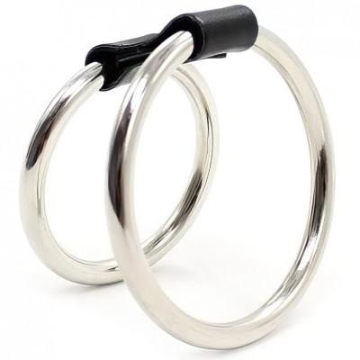 Комплект из двух стальных эрекционных колец на ремешке