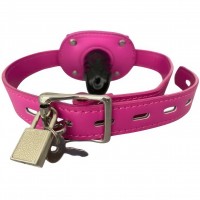 Кляп-фаллос на розовом ремешке S