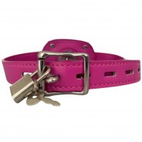 Кляп-фаллос на розовом ремешке S