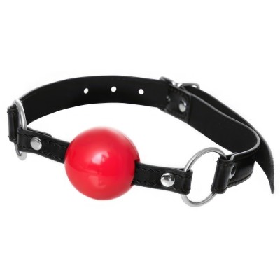 Красный силиконовый кляп-шар