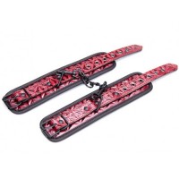 Дизайнерские поножи красно-черного цвета Дизайнерские поножи красно-черного цвета